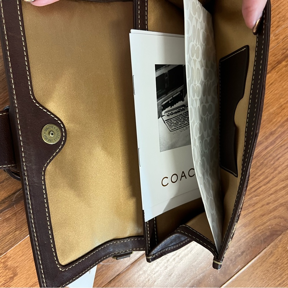 Coach Lavender and Leopard Print Wristlet - Picture 3 of 3